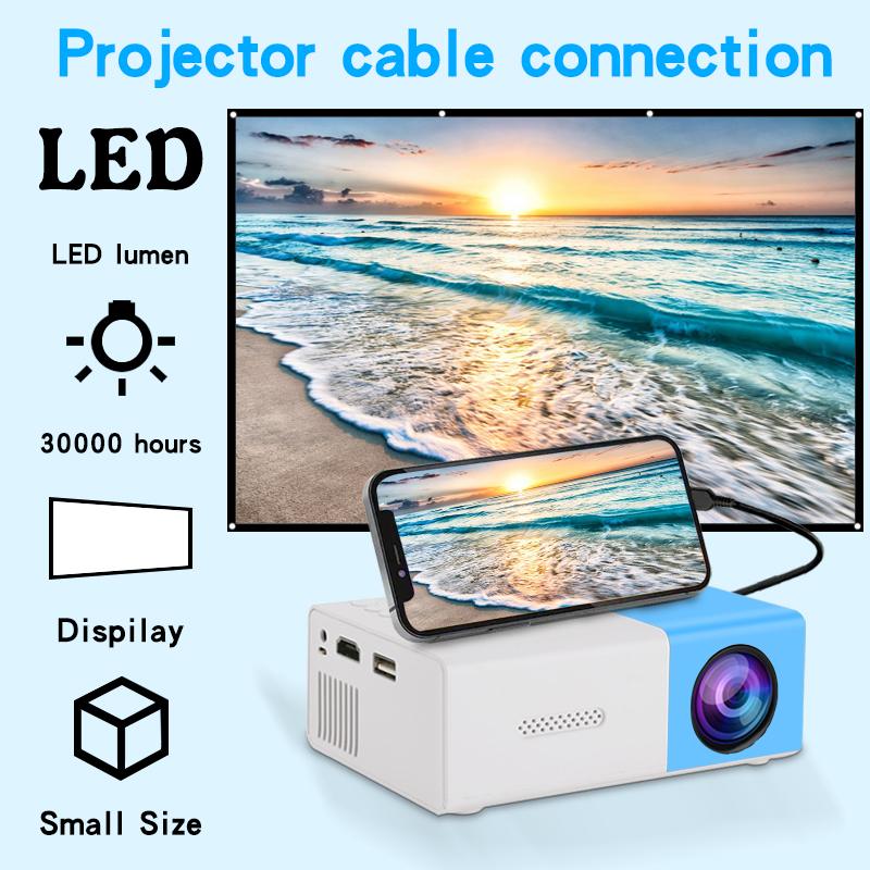 Home Cinema Mini - Ultra-High-Definition-Projektor für die Wandprojektion im Schlafzimmer