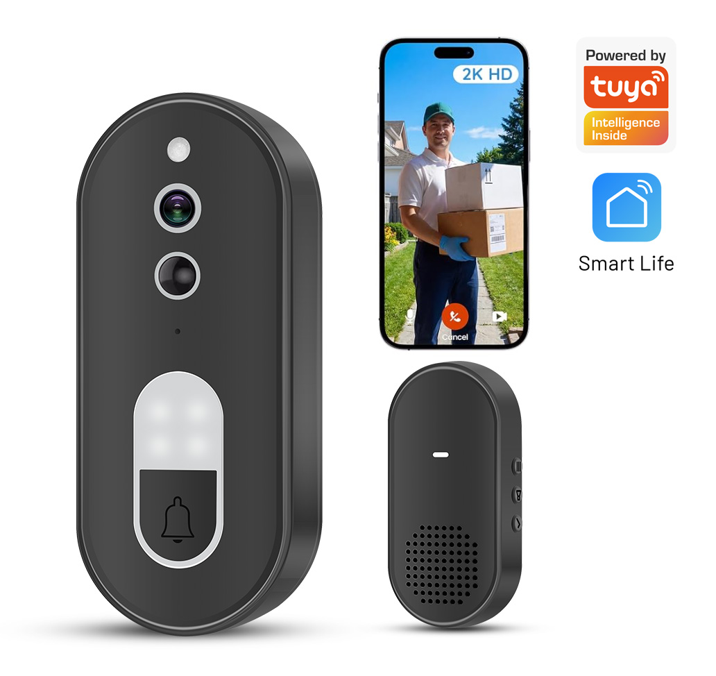 Home Cinema Hd - Tuya 1080P HD Kabellose WLAN-Videotürklingel Smart