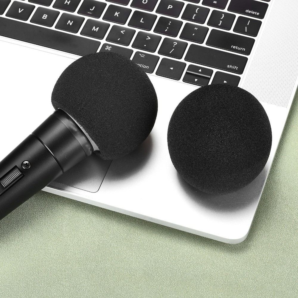 Shure Mic Sm58 - Ersatz-Mikrofon-Windschutzabdeckung Beflockter Schaumstoff Winddichter Mikrofon-Popfilter für
