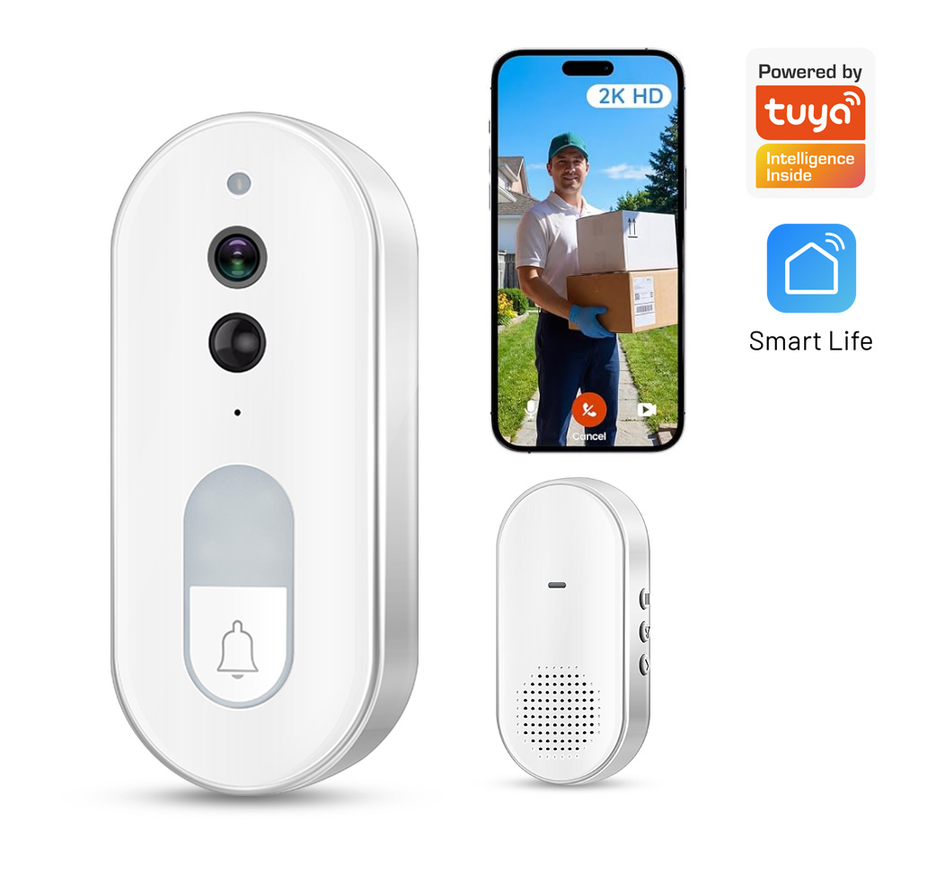 Home Cinema Hd - Tuya Smart Video-Türklingel Kabellos 1080P HD