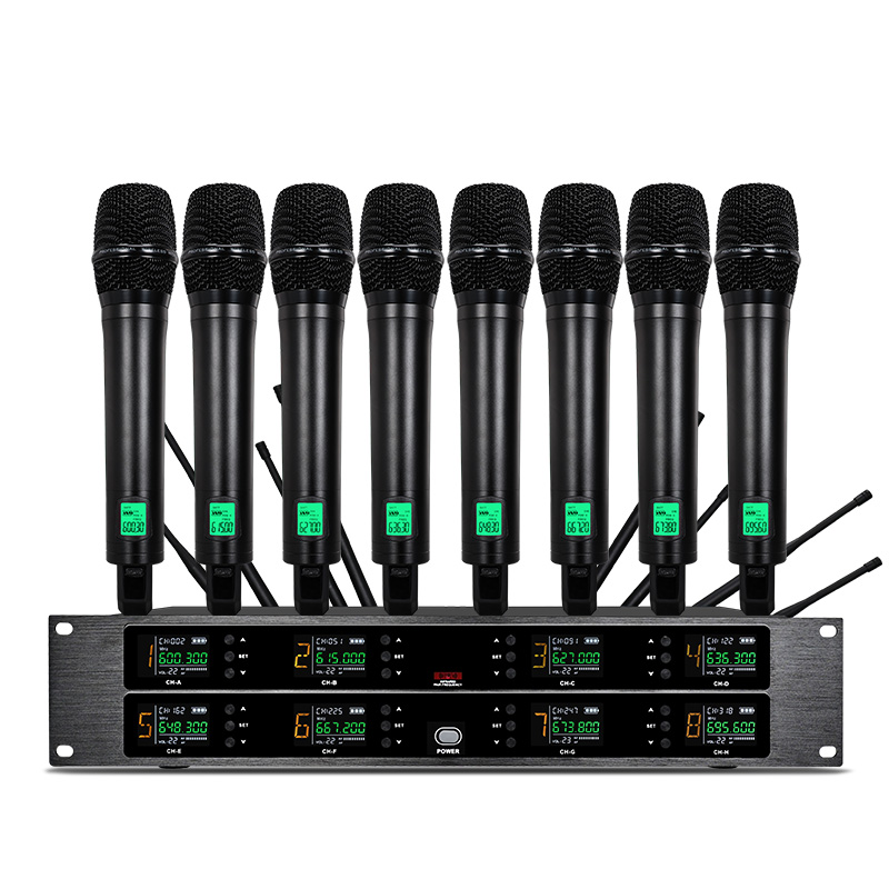 Shure Mic Sm58 - Professionelles drahtloses UHF-Mikrofon mit 8 Kanälen,