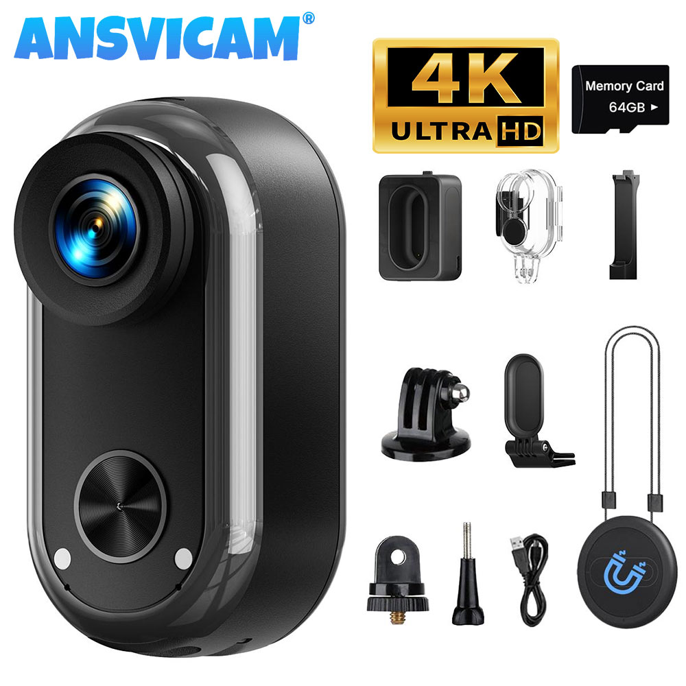 Home Cinema Hd - ANSVICAM 4K HD Mini WLAN-Actionkamera mit