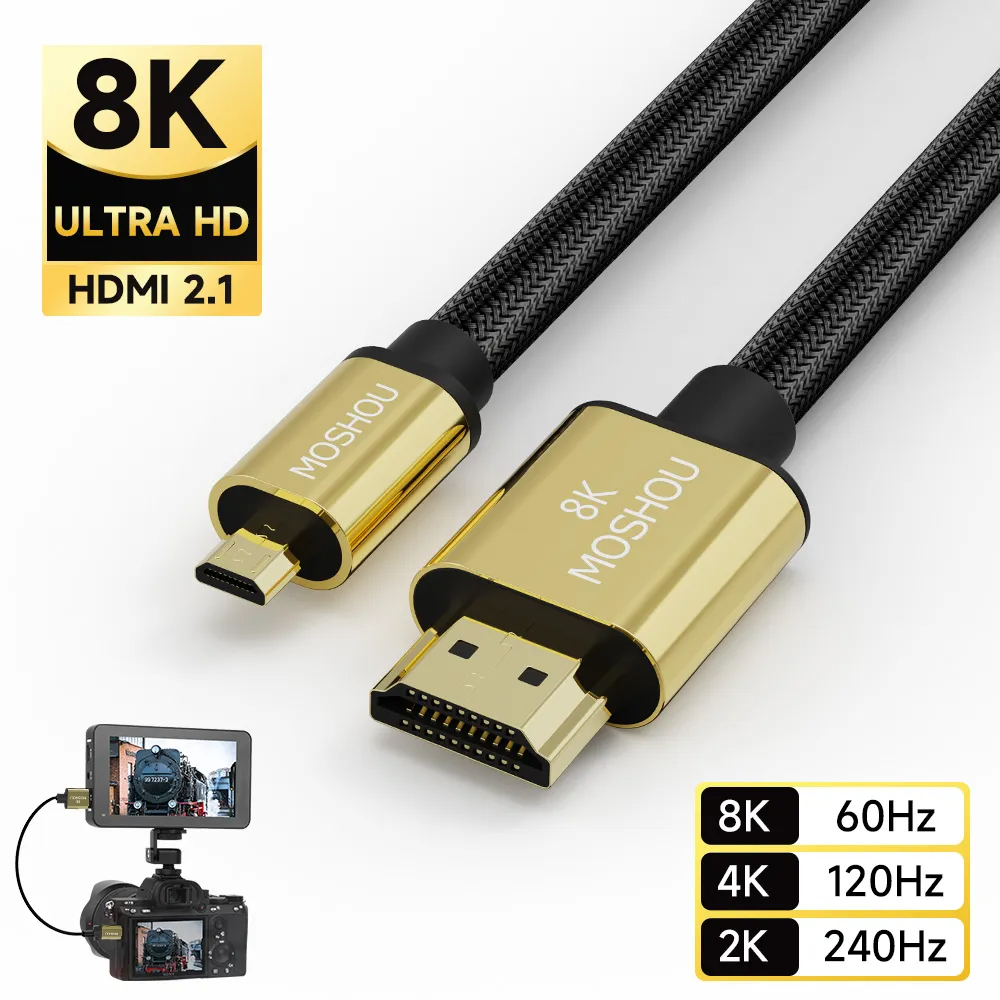 Hdmi Arc Cable - Micro HDMI zu HDMI-kompatibel Kabel 2,1