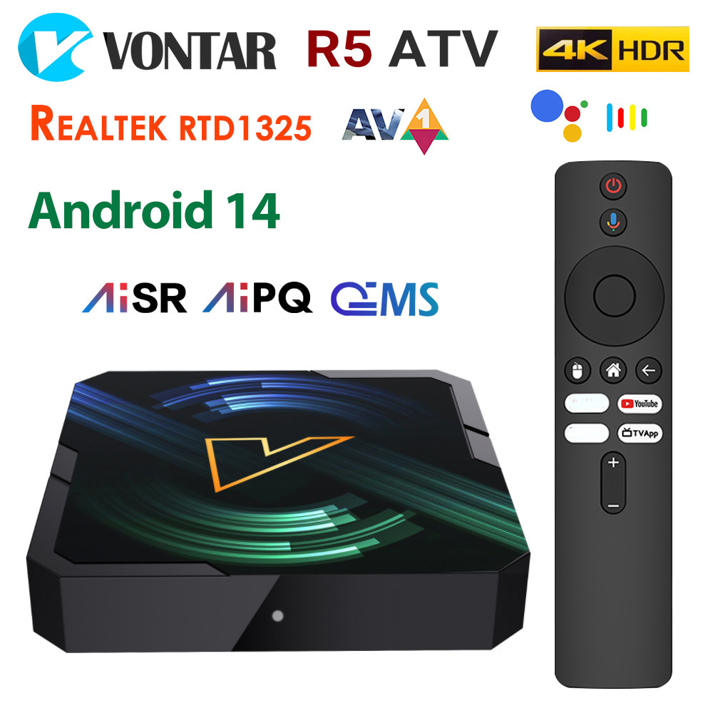 Home Cinema Youtube - VONTAR R5 ATV TV-Box Android14 Realtek1325