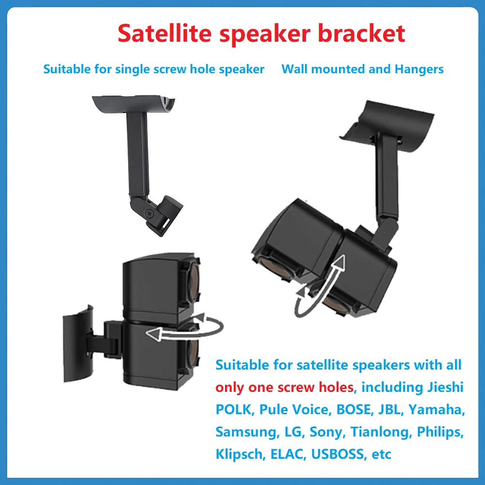 Home Cinema Logitech Z906 - 2Pcs Satellite Lautsprecher Halterung Wand Decke