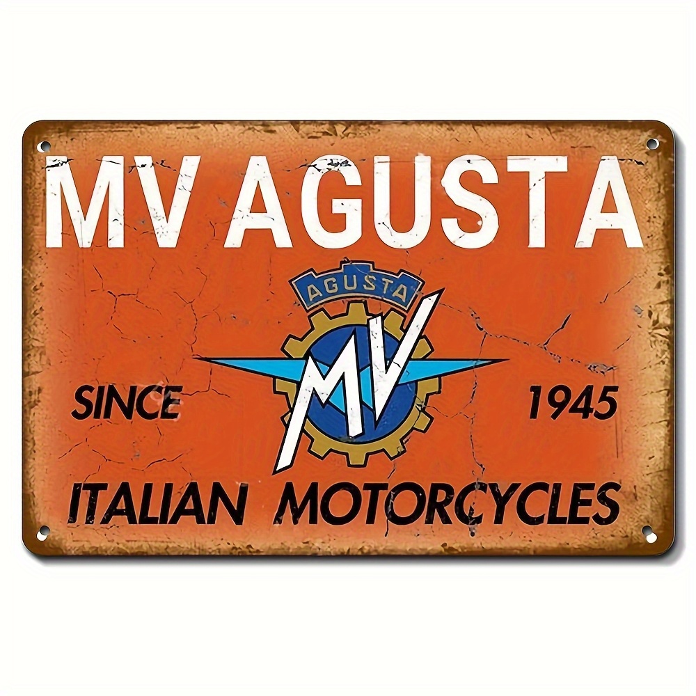 Home Cinema Classic - Vintage MV Agusta Italian Motorcycles Metallschild