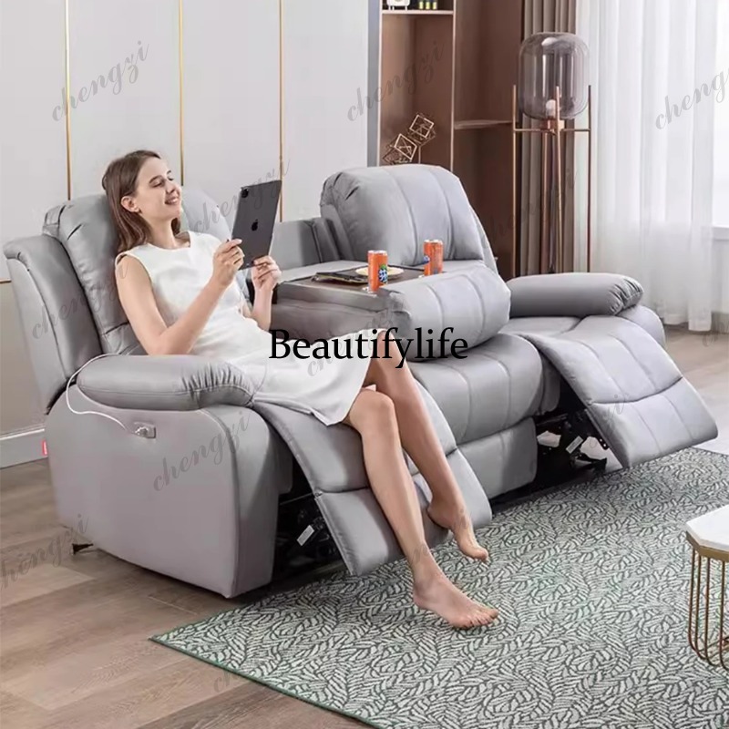Echtes Leder Manuelles und Ele – Home Cinema Couch Bewertung und Preis