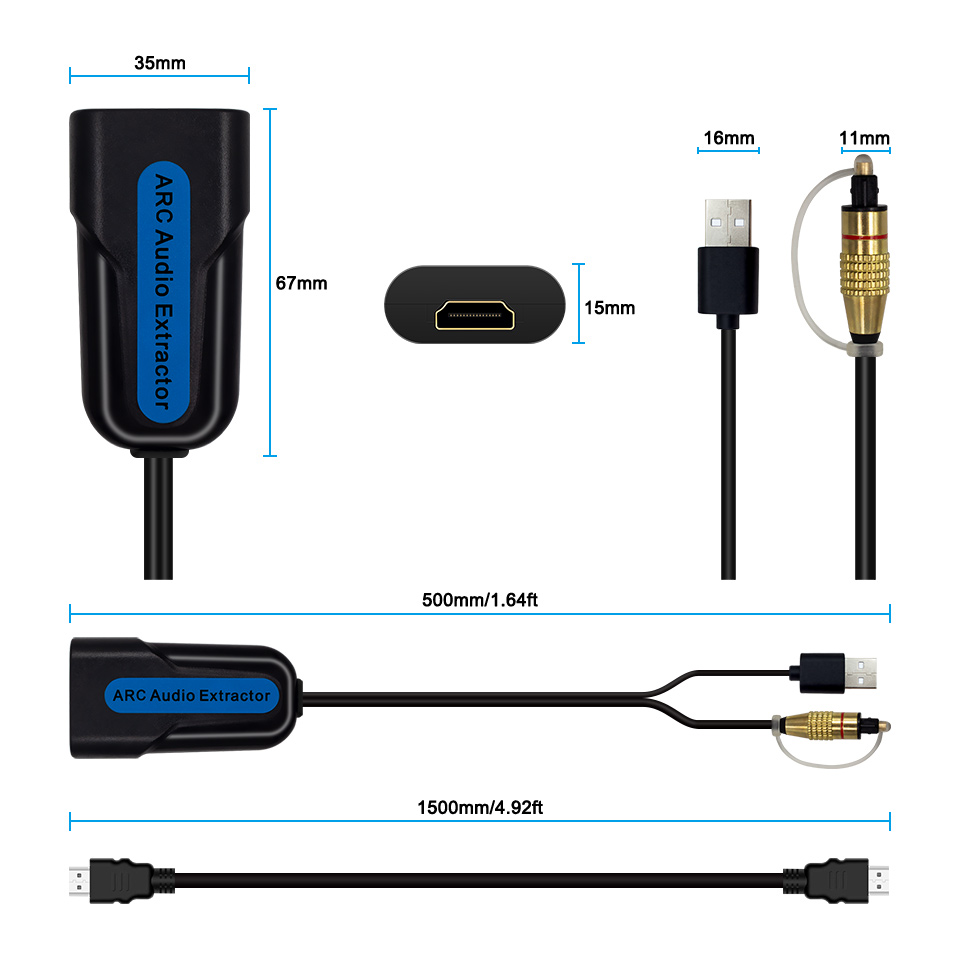 HDMI ARC eARC Audio-Extraktor  – Hdmi Arc Cable Bewertung und Preis