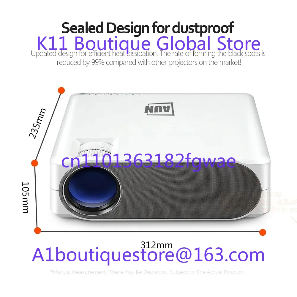 AUN Full HD Android Projektor  – Home Cinema Diy Bewertung und Preis