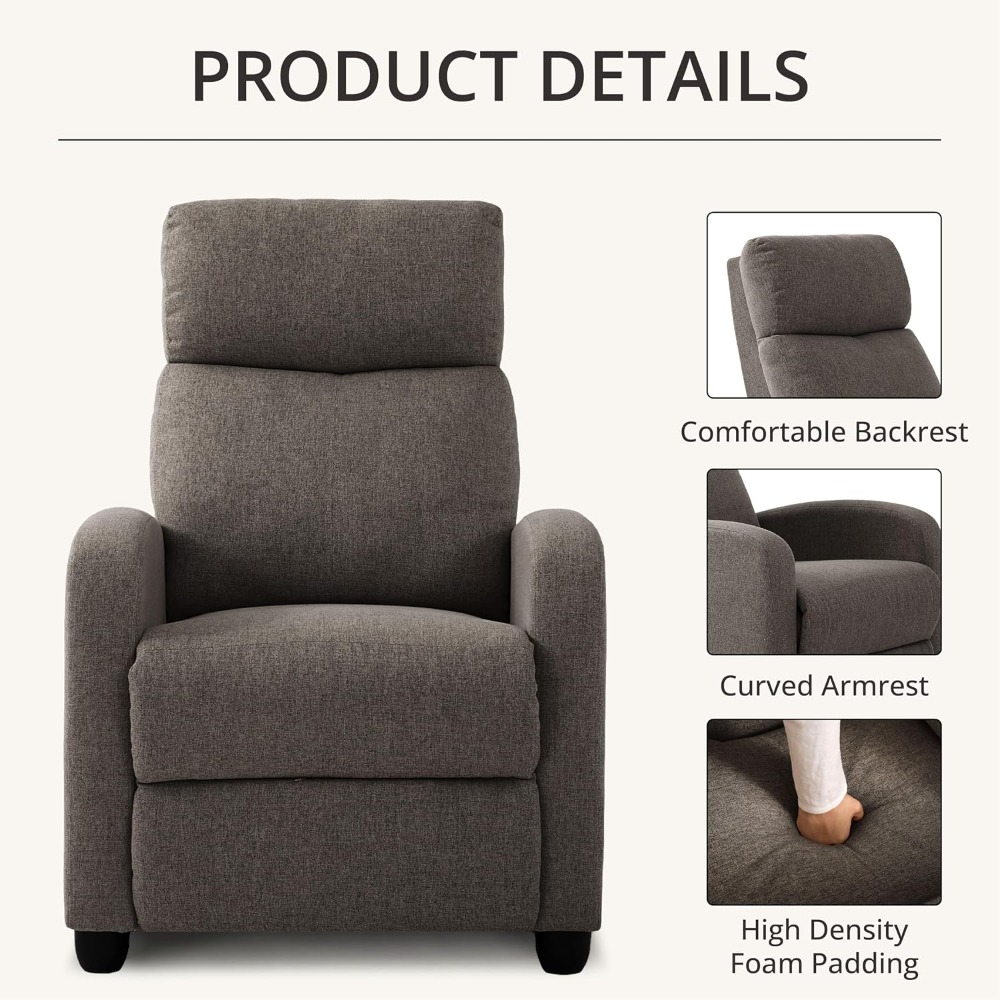 Moderner Manueller Push-Back-S – Home Cinema Couch Bewertung und Preis