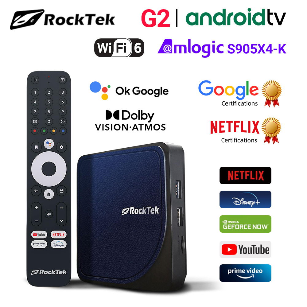 RockTek G2 4K Android TV 14 AT – Home Cinema Dolby Atmos Bewertung und Preis